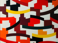 Yaacov Agam, Israel 1928. Unión, serigrafía 53 de 245, 84 x 73 cms. 1975